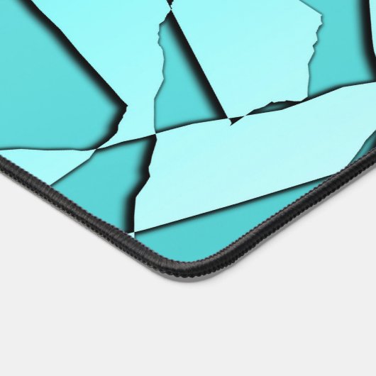 Verspreid Blauwgroen Bureaumat (Hoek)