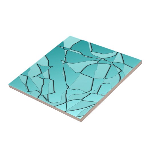 Verspreid Blauwgroen Tegeltje (Zijkant)