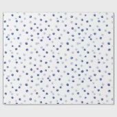 Verspreid bosbessen patroon cadeaupapier (Vlak)