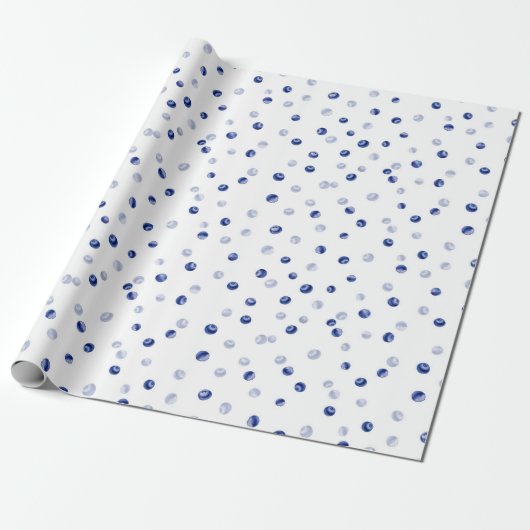 Verspreid bosbessen patroon cadeaupapier (Uitgerold)
