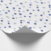 Verspreid bosbessen patroon cadeaupapier (Hoek)