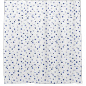 Verspreid bosbessen patroon douchegordijn (Voorkant)