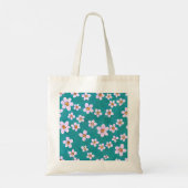 Verspreid Cherry Blossoms Canvas Tas (Achterkant)