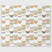 Verspreid Chevron Modern Geometric Pattern Cadeaupapier (Vlak)