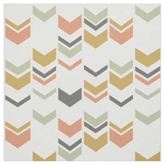 Verspreid Chevron Modern Geometric Pattern Stof (Swatch)