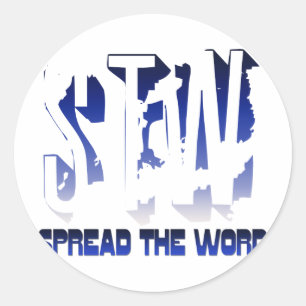 Verspreid Christelijk Word Ronde Sticker