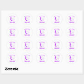 Verspreid de hoop naar een echte migraine hoofding ronde sticker (Vel)