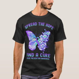 Verspreid de hoop om een remedie voor zelfmoordpre t-shirt