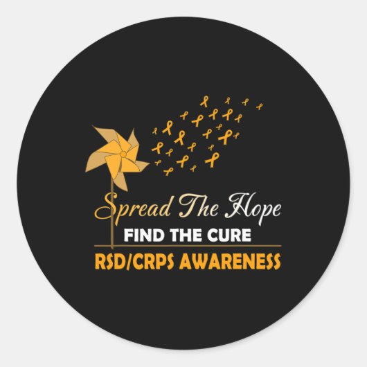 VERSPREID DE HOOP RSD CRPS Awareness Ronde Sticker (Voorkant)