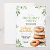 Verspreid de liefde bagels feest uitnodiging (Voorkant / Achterkant)
