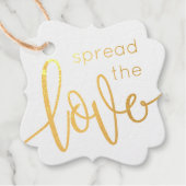 Verspreid de Liefde Bloem en ECHT FOIL Bedankjes Labels (Voorkant)