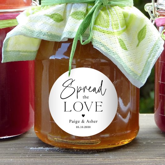 Verspreid de liefde bruiloft bruids gunst Stickers