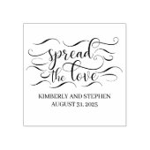Verspreid de Liefde Bruiloft Rubberstempel (Afrduk)