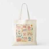Verspreid de Liefde: Doodle Art Prints met Opheffi Tote Bag (Achterkant)