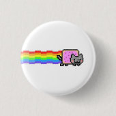 "VERSPREID DE LIEFDE KAT" Badge Ronde Button 3,2 Cm (Voorkant)