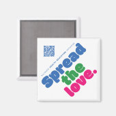 Verspreid de liefde kleine magneet (Voorkant / Achterkant)