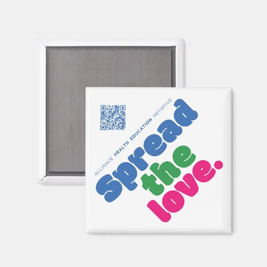 Verspreid de liefde kleine magneet (Voorkant / Achterkant)