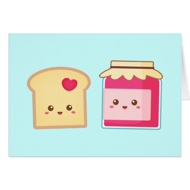 Verspreid de liefde met Cute Toast and Jam (Voorkant Horizontaal)
