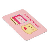 Verspreid de liefde met Cute Toast en Jam Magneet (Rechterzijde)