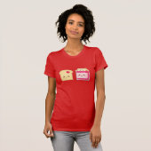 Verspreid de liefde met Cute Toast en Jam T-shirt (Voorkant volledig)