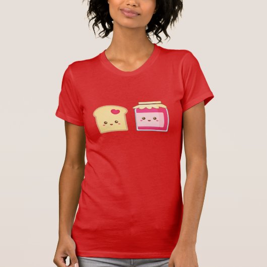 Verspreid de liefde met Cute Toast en Jam T-shirt (Voorkant)