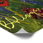 Verspreid de liefde, prachtige liefde voor papaver poster (Hoek)