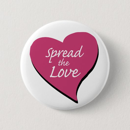 Verspreid de liefde ronde button 5,7 cm (Voorkant)