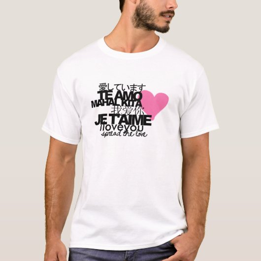 Verspreid de liefde t-shirt (Voorkant)