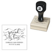 Verspreid de Liefde Trouwfeest Rubberstempel (Gestempeld)