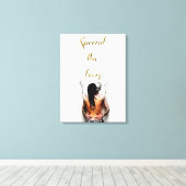 Verspreid de liefdes canvas afdruk (Insitu (Houten vloer))