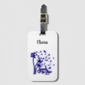 Verspreid de liefdesduivels en de libellen bagagelabel (Voorkant (verticaal))