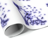 Verspreid de liefdesduivels en de libellen cadeaupapier (Rol Hoek)