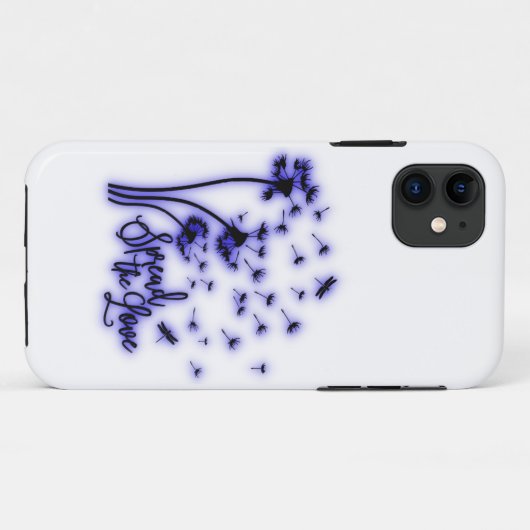 Verspreid de liefdesduivels en de libellen Case-Mate iPhone case (Achterkant (horizontaal))