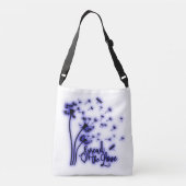 Verspreid de liefdesduivels en de libellen crossbody tas (Achterkant)