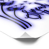 Verspreid de liefdesduivels en de libellen foto afdruk (Hoek)