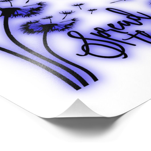 Verspreid de liefdesduivels en de libellen foto afdruk (Hoek)