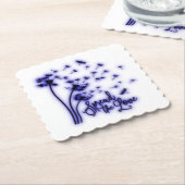 Verspreid de liefdesduivels en de libellen kartonnen onderzetters (Gebogen)