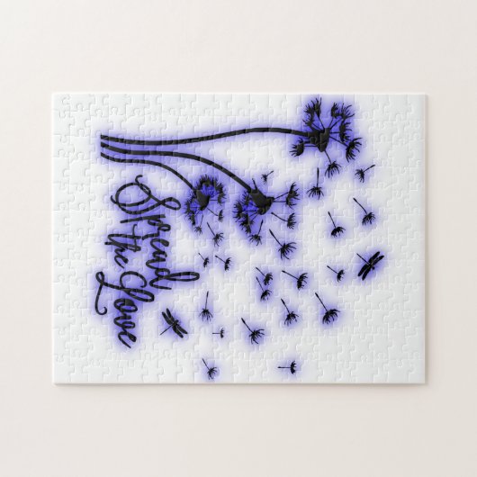 Verspreid de liefdesduivels en de libellen legpuzzel (Horizontaal)