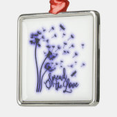 Verspreid de liefdesduivels en de libellen metalen ornament (Links)