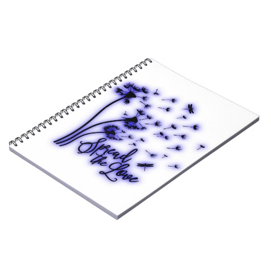 Verspreid de liefdesduivels en de libellen notitieboek (Linkerzijde)