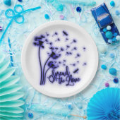 Verspreid de liefdesduivels en de libellen papieren bordje (Feest)