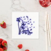 Verspreid de liefdesduivels en de libellen servet (Insitu)