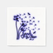 Verspreid de liefdesduivels en de libellen servet (Voorkant)