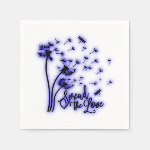 Verspreid de liefdesduivels en de libellen servet