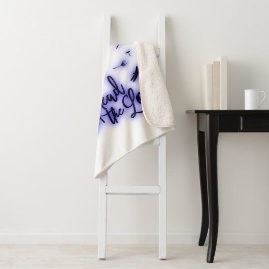 Verspreid de liefdesduivels en de libellen sherpa deken (In situ)