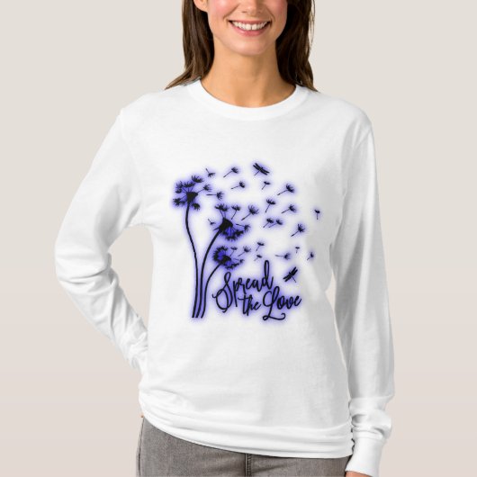 Verspreid de liefdesduivels en de libellen t-shirt (Voorkant)