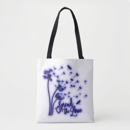 Verspreid de liefdesduivels en de libellen tote bag (Voorkant)