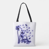 Verspreid de liefdesduivels en de libellen tote bag (Achterkant)