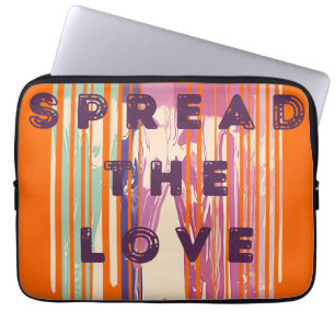 Verspreid de liefdesgesmolten kleuren positieve ci laptop sleeve