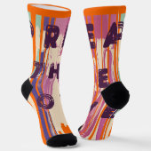 Verspreid de liefdesgesmolten kleuren positieve ci sokken (Gebogen)